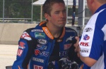 Tommy Hayden after practice session